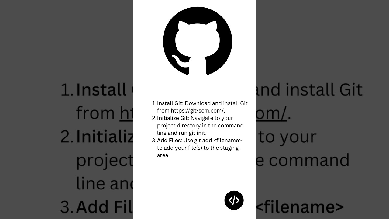 Uploading Files to GitHub #shorts