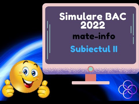 C++: Bac 2022 - Simulare informatică, MI - Sub. II