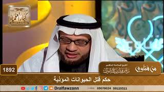 1892 - حكم قتل الحيوانات المؤذية - الشيخ صالح الفوزان image