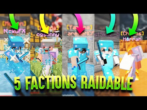 5 FACTIONS RAIDED! *UNBELIEVABLE INVIS RAIDING*