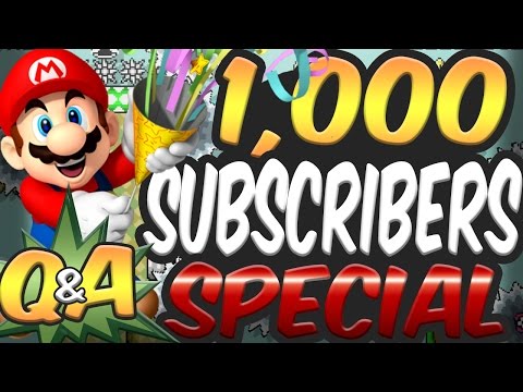 1,000 Subscribers Special | Q&A + Super Expert 100 Mario Challenge