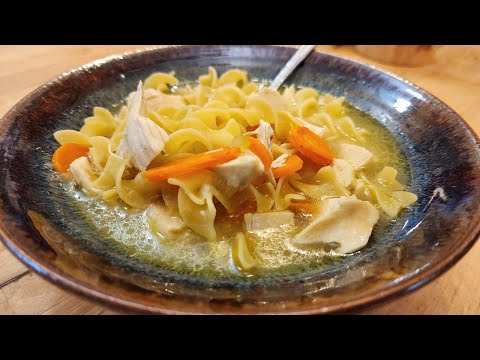 Chichen Soup - How to Make Old Fashioned Chicken Noodle Soup - Old Recipe - The Hillbilly Kitchen