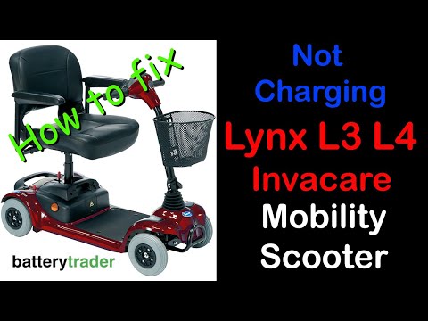How to Fix Invacare Lynx L3 L4 battery not charging (why Invacare Lynx L3 L4 scooter won't charge?)