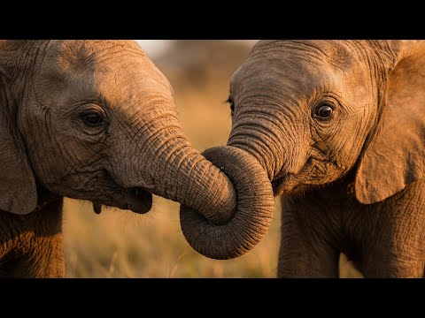 Two Baby Elephants Accidentally Knotted Their Trunks — The Mother’s Reaction Will Make You Cry