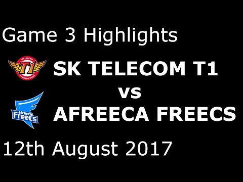 SKT vs AFS Game 3 Highlights WILD CARD MATCH 2017