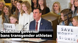 Transgender athletes in Oklahoma banned as Governor Kevin Stitt signs 'Save Women's Sport' bill