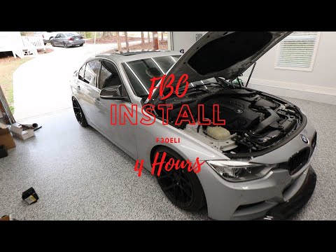 Installing Full Bolt Ons FBO On BMW F30  4 Hours DIY F30Eli Intercooler Down/Charge Pipe and Intake