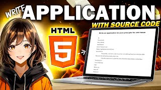Download the video "🔥Create APPLICATION for Sick Leave USING HTML l Write Application for Your Sick Leave With HTML 📃💻"