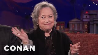 Kathy Bates: "You Don’t Have To Get Wacked" On Weed  - CONAN on TBS