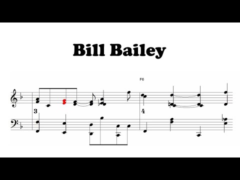 Bill Bailey - jazz standard - Piano sheet music | PDF download