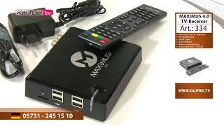 MAXIMUS 4.0: TV-Receiver | Android | TV | Multimedia Box | WLAN | HD | LAN | BOX | APP | HDMI