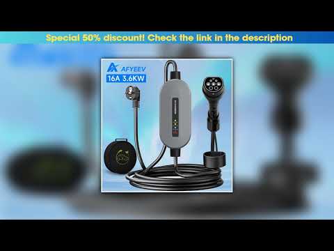 Top AFYEEV EV Portable Charger Type2 / GB/T Plug Connector 16A 1Phase 3.5KW Type1 3.5m Wallbox Char