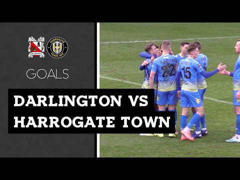Goals: Darlington v Harrogate Town