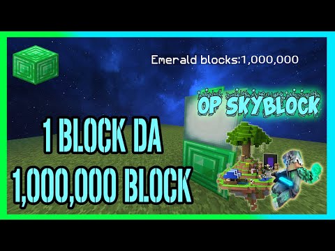 Minecraft Op Skyblock Episode #2 1000000 Blocks in 1 Block