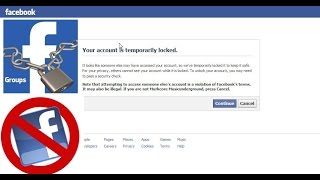 How To Opan Temporary Locked Facebook Account  2016