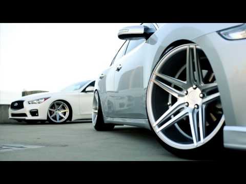 Nissan Maxima Rohana Wheels RC8 and Infiniti Q50S Rohana Wheels RC7