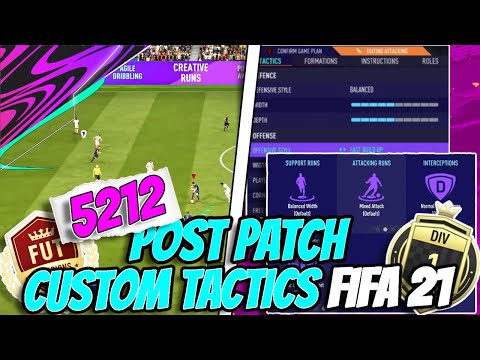 FIFA 21 MOST *META* 5212 CUSTOM TACTICS & PLAYER INSTRUCTIONS POST PATCH!! | FIFA 21 ULTIMATE TEAM