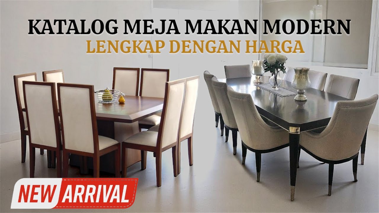 26 Katalog Meja Makan Modern Terbanyak di cari Tahun ini- Kursi makan Minimalis lengkap dengan harga