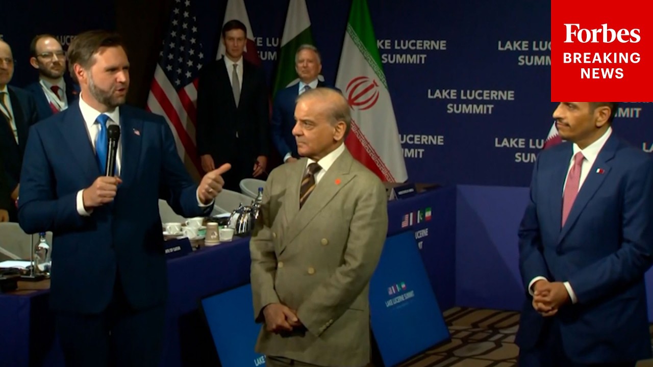 Video | BREAKING NEWS: Vance Participates In Meeting Of US, Pakistan, Qatar, & Iran In Lucerne, Switzerland
