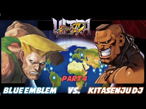 【USF4】Kitasenju DJ(Deejay) vs Blue emblem(Guile) 4/7