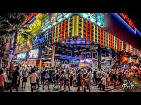 Night Life in Lloret de Mar, Spain.