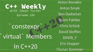 C++ Weekly - Ep 159 - `constexpr` `virtual` Members In C++20