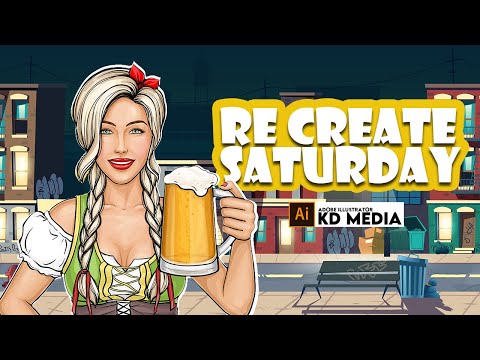 Adobe Illustrator cc - Logo Recreating - 4th recreate saturday - kd media#adobe #adobe illustrator