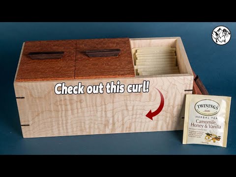 Woodworking: Curly Maple & Lacewood Tea Box