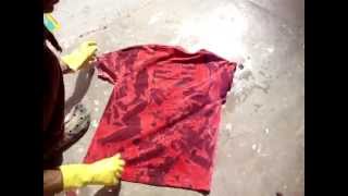 How to make One of a Kind (Discharge) Tye-Dye T-Shirts (3) by ArJeiEmSi