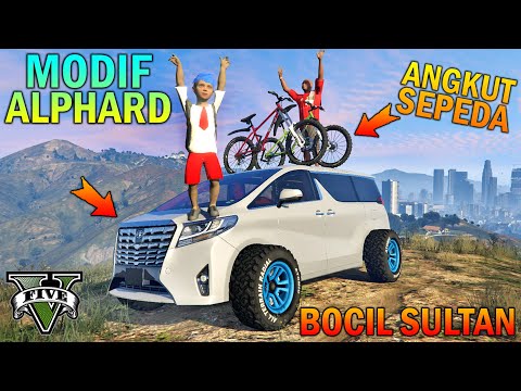 Elementary School Boy Modifies Alphard Offroad with Monster Tires - GTA 5 Sultan Boy