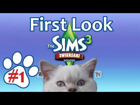 First Look: The Sims 3: Zwierzaki cz 1 - przedmioty, ubrania i tworzenie kotka