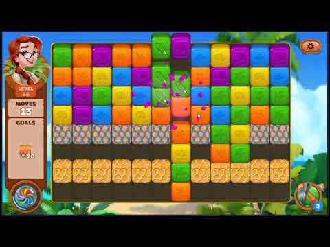 Lost Island Blast Adventure Level 65 - NO BOOSTERS 🏝️ | SKILLGAMING ✔️