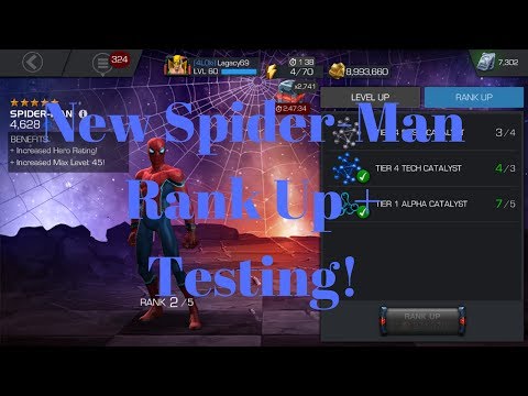 New 5* Spiderman Rank Up and Testing!