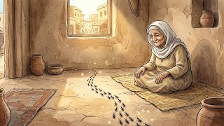 قصة الأرملة التي كانت تضع السكر للنمل.. فقام النمل بحفر الأرض تحت كوخها ليخرج لها جرة الذهب!