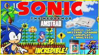 🕹️ AMSTRAD Sonic The Hedgehog is INCREDIBLE! 🦔 [AMSTRAD GX4000] "Sonic GX" - Longplay + Analysis! ⭐️