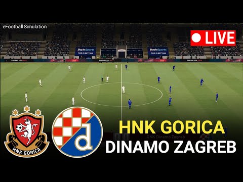 🔴UŽIVO - Gorica vs Dinamo Zagreb HNL 2025 Cijela utakmica eFootball Pes 21 Video simulacija utakmice