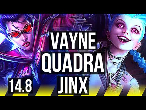 VAYNE & Neeko vs JINX & Rakan (ADC) | Quadra, 800+ games, Godlike | EUW Grandmaster | 14.8