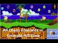Sonic the Hedgehog 2 (Sega Genesis) - All 7 Chaos Emeralds in Emerald Hill Zone | hungrygoriya