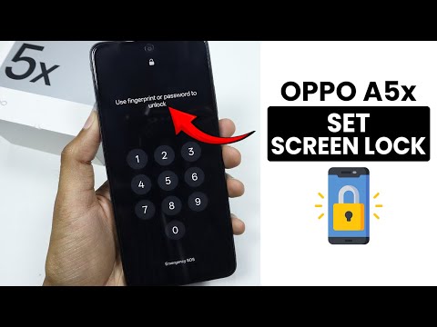 Oppo A5x: How to Set Screen Lock - Screen Lock Setting