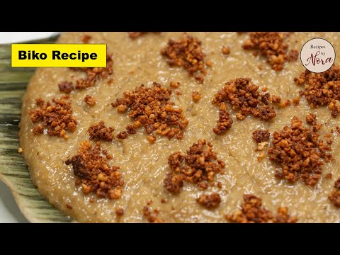 Easy Biko Recipe | Filipino Sticky Rice Cake with Coconut Milk and Latik