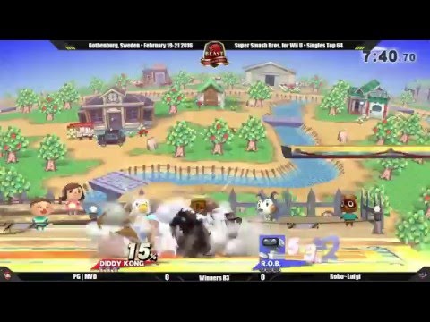 BEAST 6 - PG | MVD (Diddy Kong) Vs Robo~Luigi (ROB) - Smash 4 Singles Winners Bracket R3