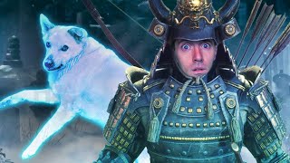 Snuggling Puppies in Ghost of Tsushima Multiplayer