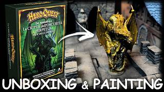 UNBOXING HeroQuest: The CRYPT of PERPETUAL DARKNESS! ⚔️ + Painting the VENOM Miniature!
