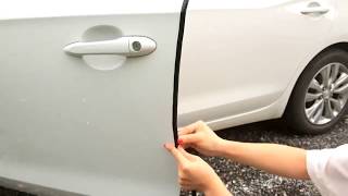 Universal Car Door Edge Scratch Protector Built-in Steel Disc Anti Collision Strip Bumper Strip