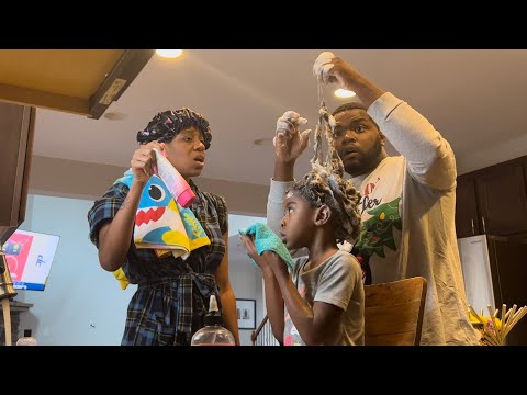 PUTTING NAIR IN MY DAUGHTER HAIR *BAD IDEA*