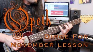 Opeth Dirge for November guitar lesson - Weekend Wankshop 207