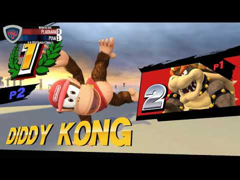 ABU 22: Pow (Diddy) vs. Pladman (Bowser) - SSB4 Singles Winners