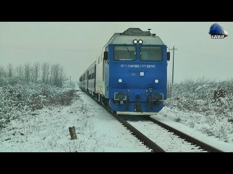 Jimmy 64-1363-2 & IR1834 Timișoara Nord-Iași in Zăpadă/Snow in Oșorhei - 20 December 2018