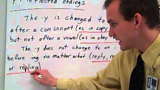 y + inflected endings