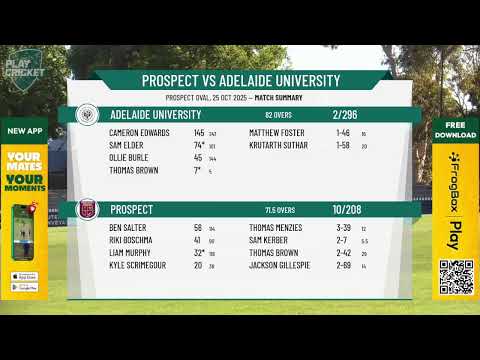 Prospect v Adelaide University